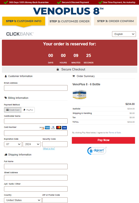 Venoplus 8- Secure Page
